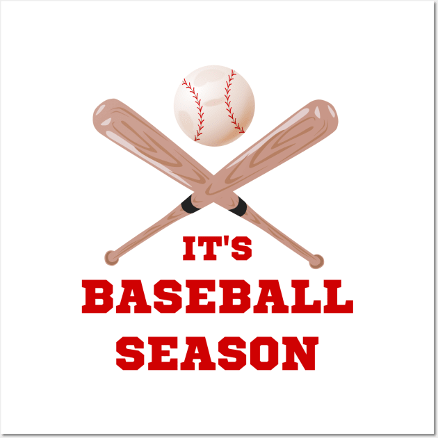 It's Baseball Season | Baseball Gift Ideas | Softball Gift Ideas | Sports Enthusiast | Game Day Wall Art by mschubbybunny